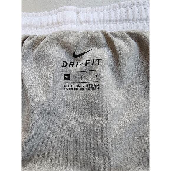 Nike Dri-FIT Athletic Running Shorts Teens XL White Black Print Liner - Picture 10 of 16